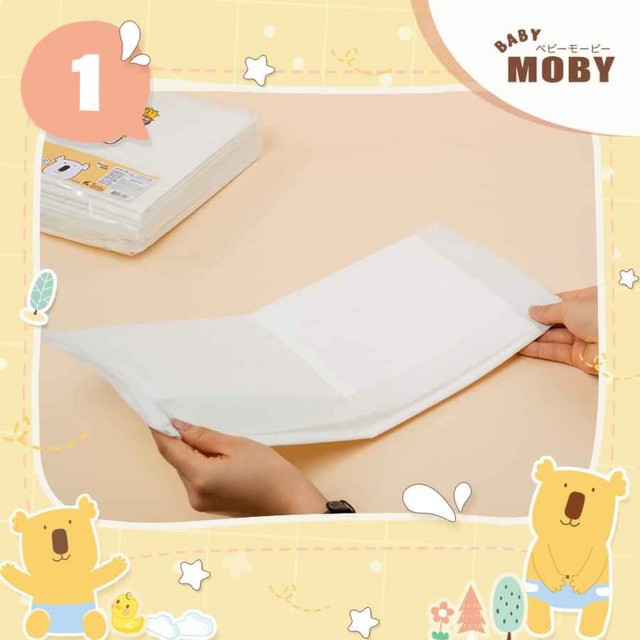 Moby. Bỉm miếng vệ sinh 45*60cm *10 miếng