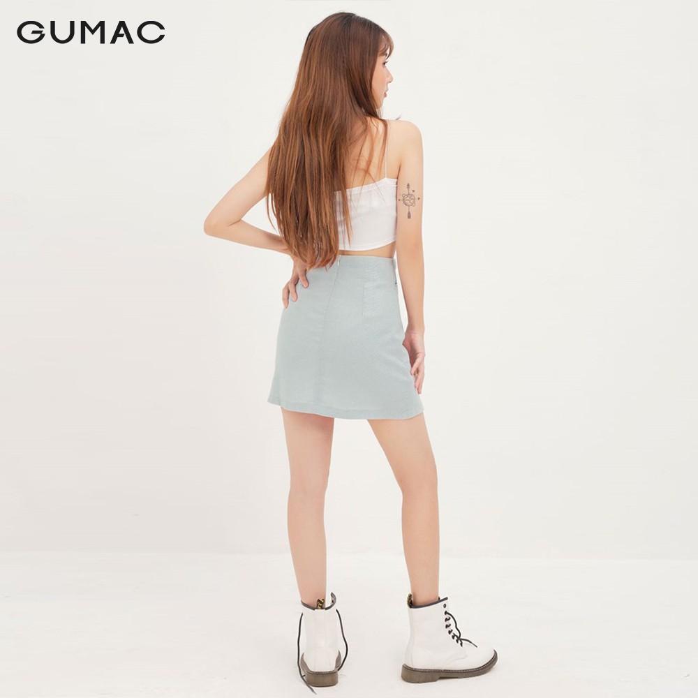 Chân váy nữ chữ A in mặt người GUMAC VA12144 | BigBuy360 - bigbuy360.vn