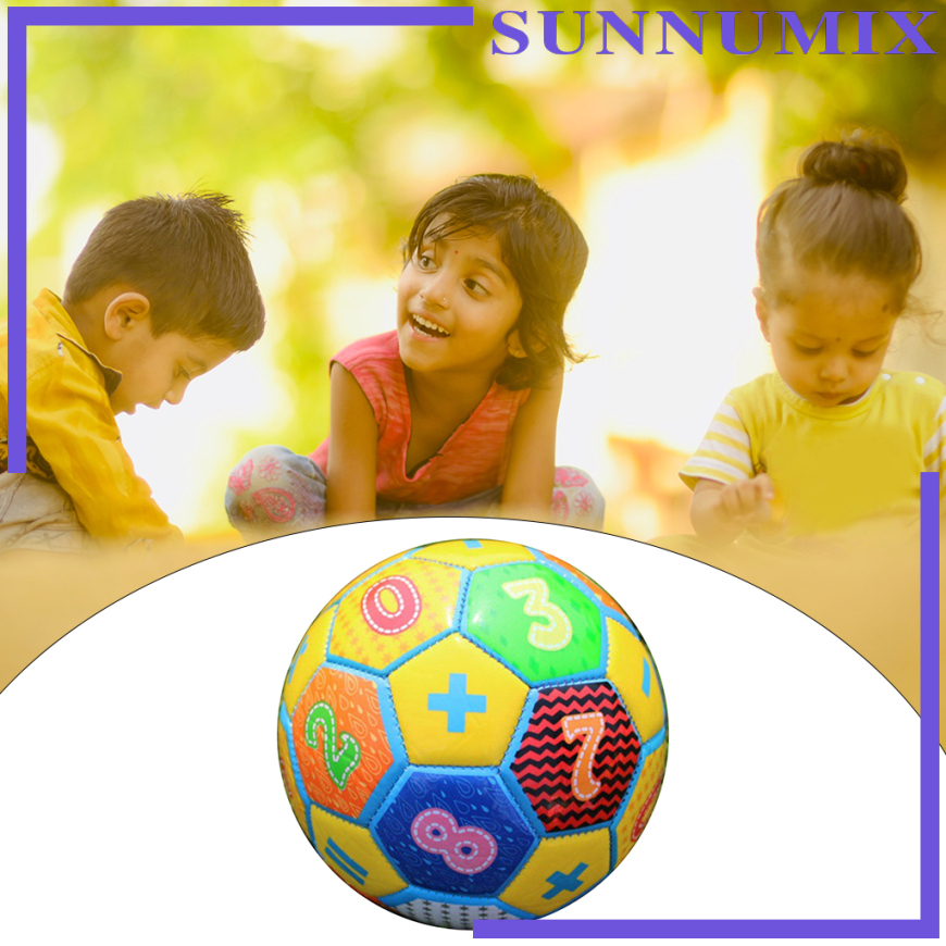 [Sunnimix] Quả Bóng Đá Cỡ 2 Thiết Kế Hoạt Hình Sáng Tạo Cho Trẻ Em Chơi Trong Nhà / Ngoài Trời
