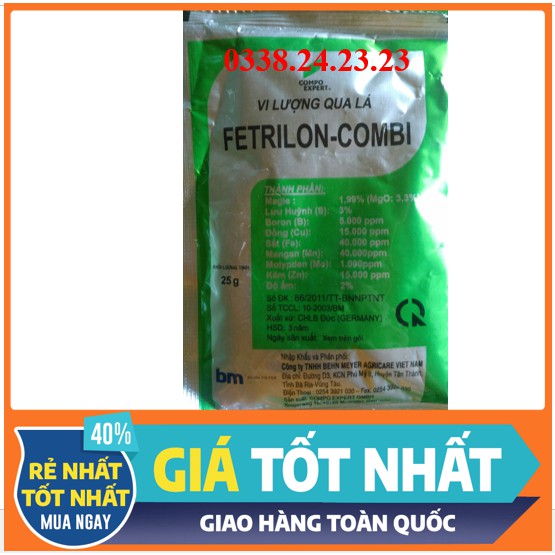 [ GIÁ SỐC] Phân bón lá trung vi lượng FETRILON COMBI 25g