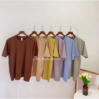 Áo Phông Trơn form rộng OVERSIZE vải thun co giãn Nam Nữ Unisex - thoáng mát, không nhăn, hàng chính hãng