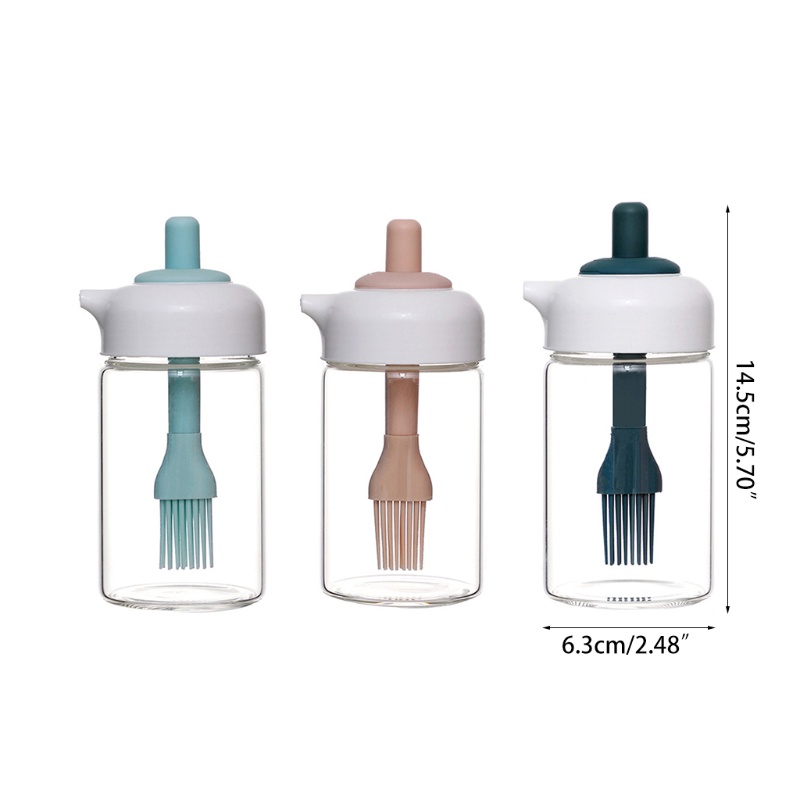 Silicone Bình Đựng Dầu Kèm Cọ Silicon Dùng Nướng Bbq Tiện Dụng