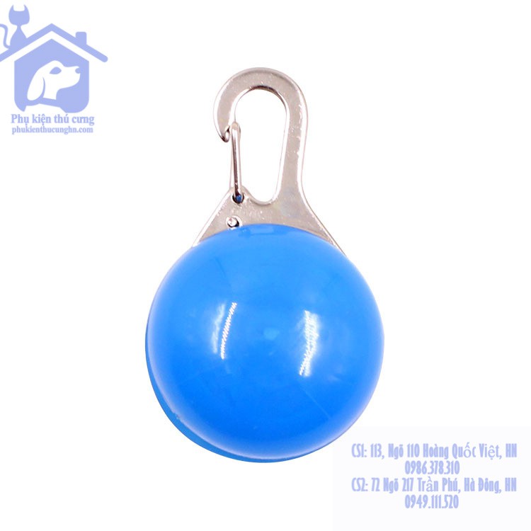 Móc cổ đèn led chống đi lạc ban đêm cho chó mèo - Phụ kiện thú cưng Hà Nội