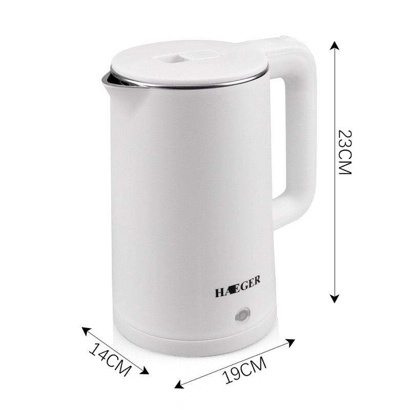 Ấm Siêu Tốc 2Lớp HAEGER HG-7863 2L Công Xuất 2000w
