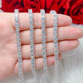 LẮC TAY BẠC FULL ĐÁ ĐẸP LONG LANH