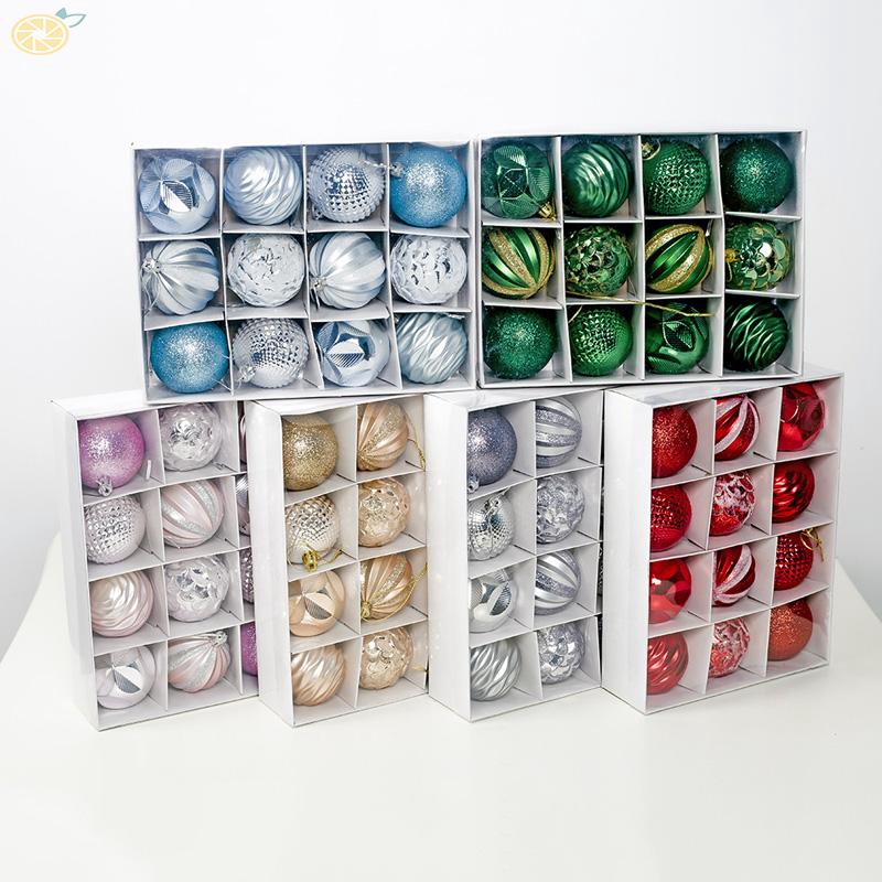 Bộ 12 quả châu treo cây thông trang trí giáng sinh