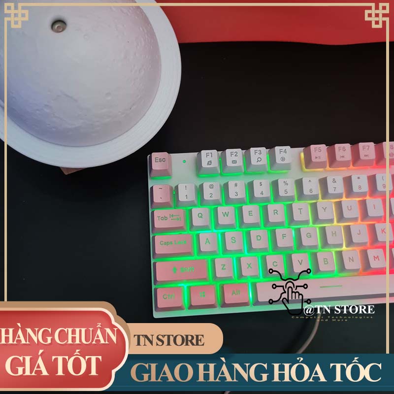 Bàn phím máy tính giả cơ gaming dễ thương giá rẻ có led nhiều màu  TN Store 500BFK