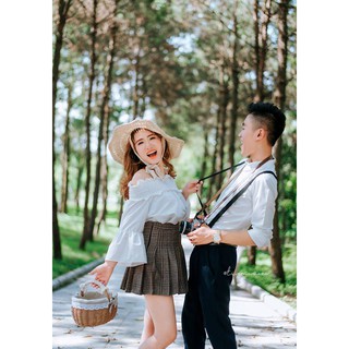 Mũ cói buộc dây Park Sora