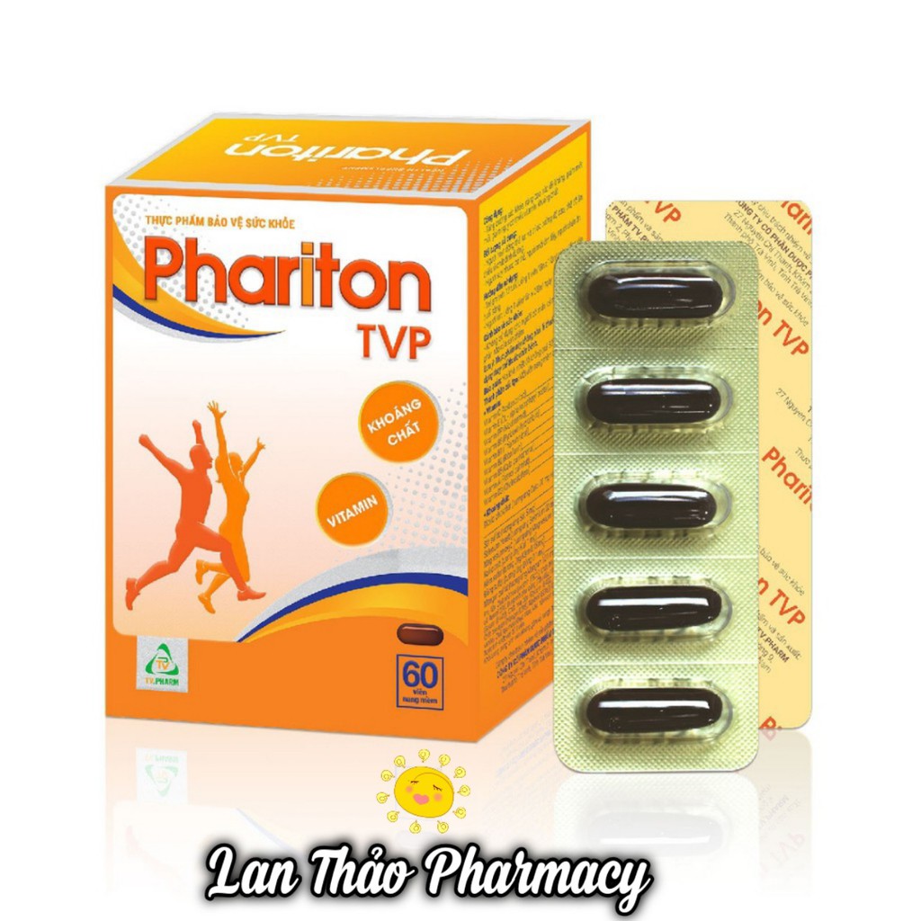 PHARITON TVP - Bổ sung Vitamin, Khoáng chất thiết yếu cho cơ thể