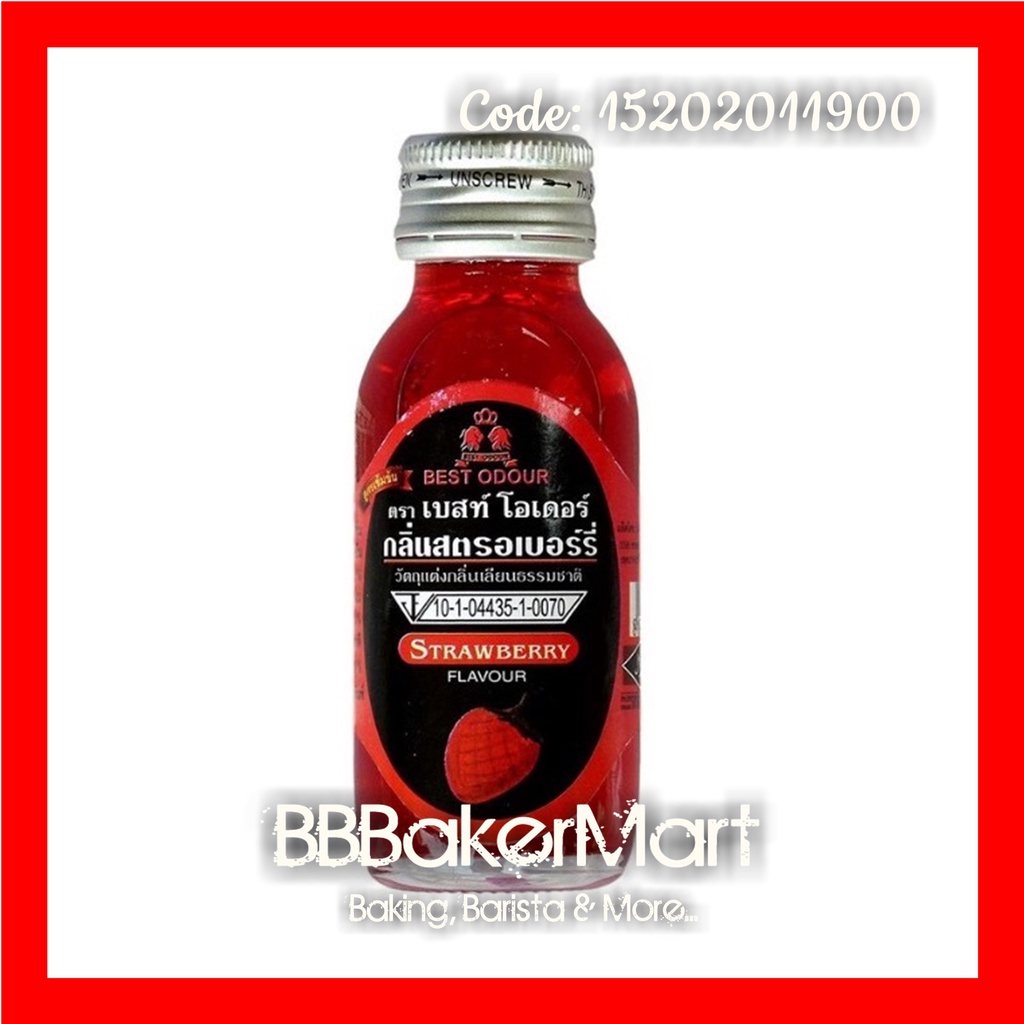 Hương mùi DÂU STRAWBERRY Best Odour Thái Lan - Chai 30ml