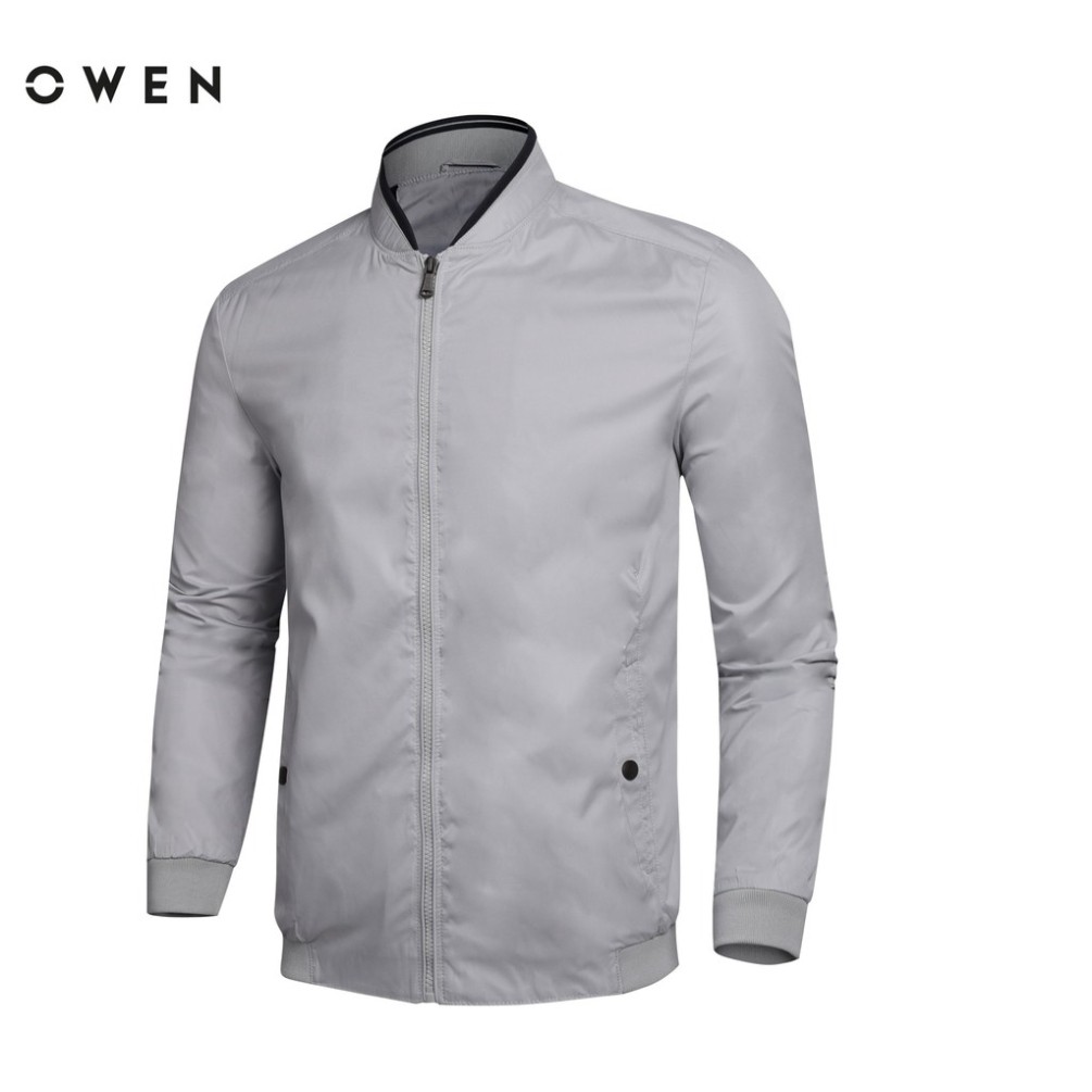OWEN - Áo khoác nam 2 lớp màu XÁM 90272 - Áo khoác thể thao - OWEN Flagship Store