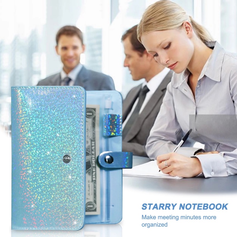 Sổ Tay Khổ A6 Có Ngăn Đựng Tiền Tiết Kiệm Tiện Lợi