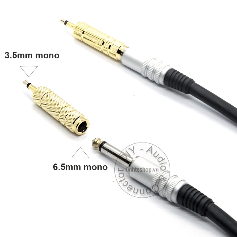 Đầu chuyển 3.5 sang 6.5 mono cho micro máy trợ giảng 1 chiếc - Mono 3.5mm to 6.5mm female