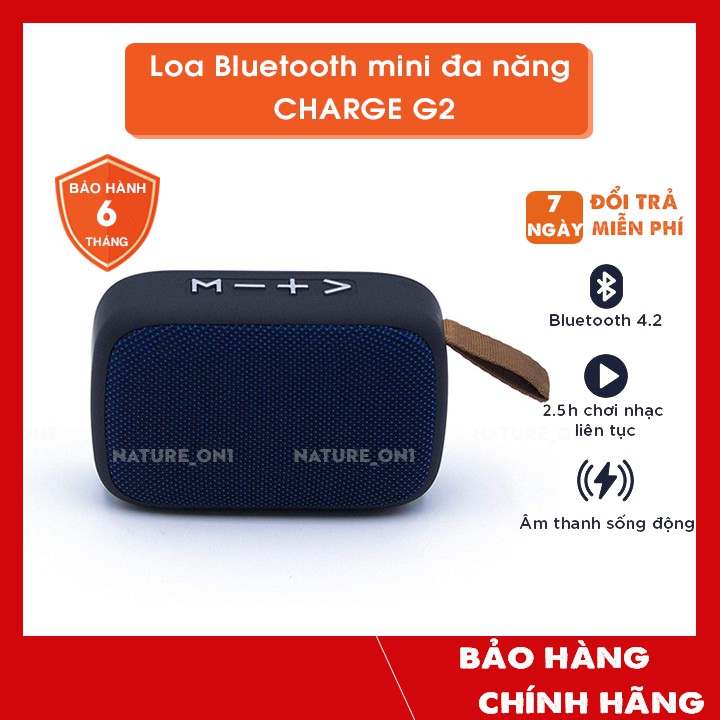 Loa Nghe Nhạc Bluetooth Charge G2 - Loa Bluethooth Mini, Âm Thanh Đỉnh Cao, Thiết Kế Sang Gọn Dễ Sử Dụng