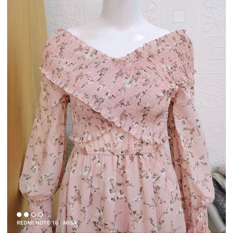 ẢNH THẬT Váy voan hoa Vero Moda SALE CHÍNH HÃNG