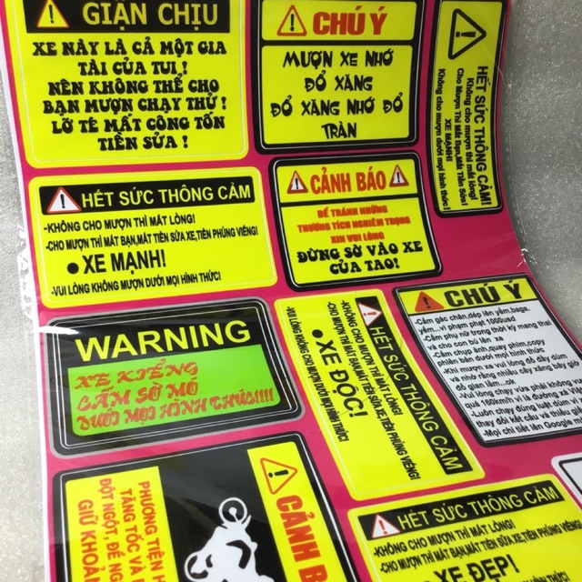 bộ 12 tem dán vui nhộn