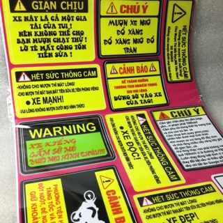 bộ 12 tem dán vui nhộn