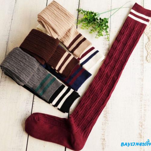 Đôi tất chân len dài qua gối thời trang dành cho nữ