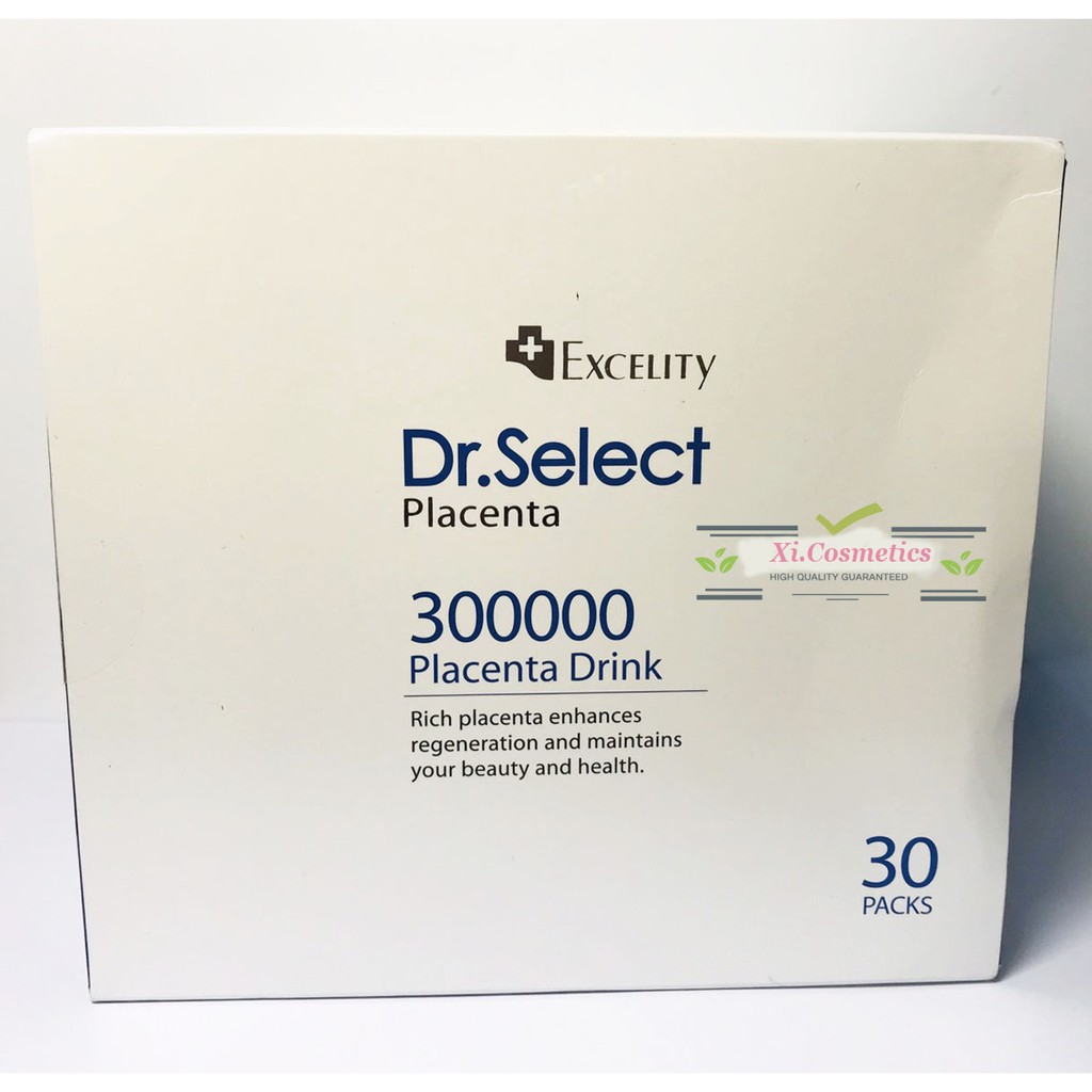 Nước uống Placenta Drink Tinh Chất Nhau Thai Heo Dr. Select Placenta Drink 300000 hộp 30 gói