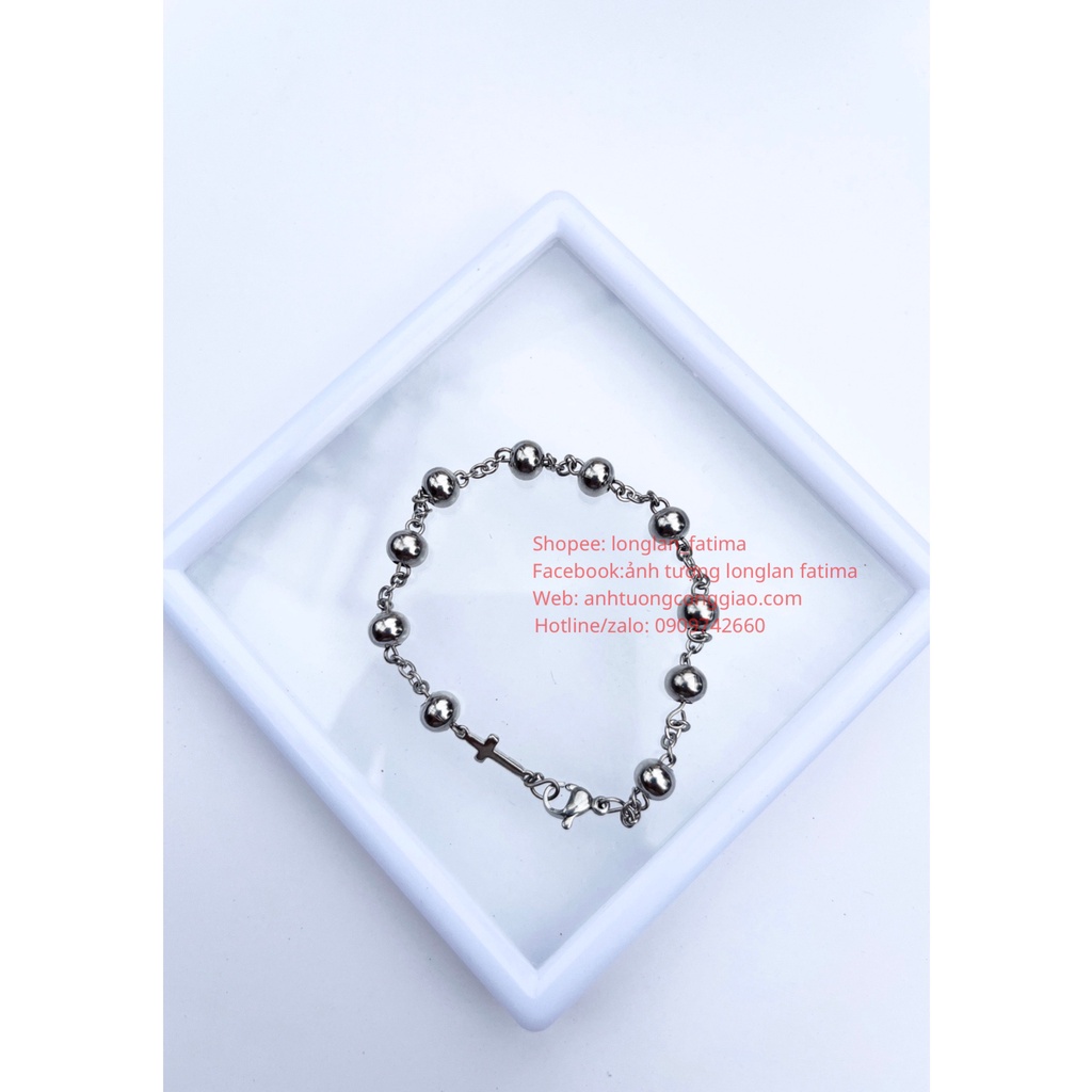 LẮC TAY MÂN CÔI-CHUỖI MÂN CÔI 10 KINH INOX- QUÀ TẶNG CÔNG GIÁO