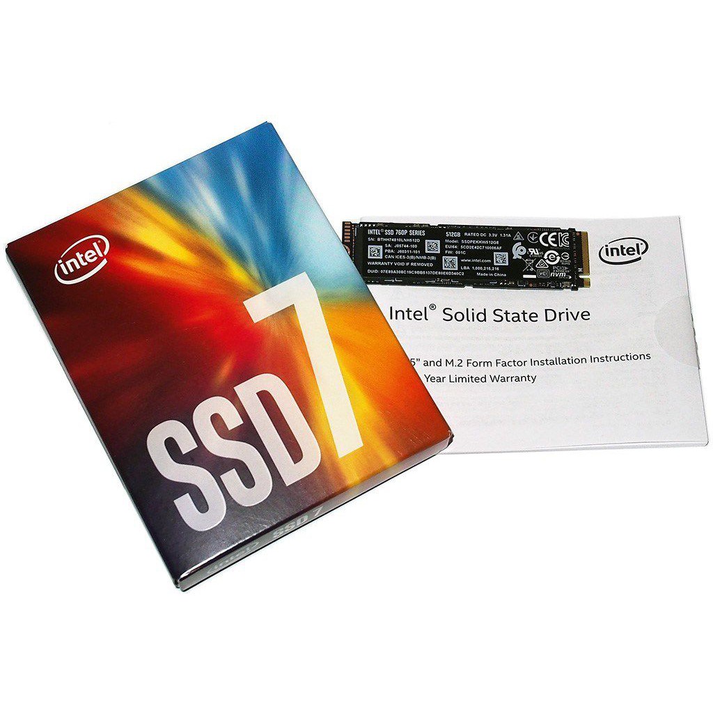 SSD M2 NVME PCIe INTEL 760p - 256GB