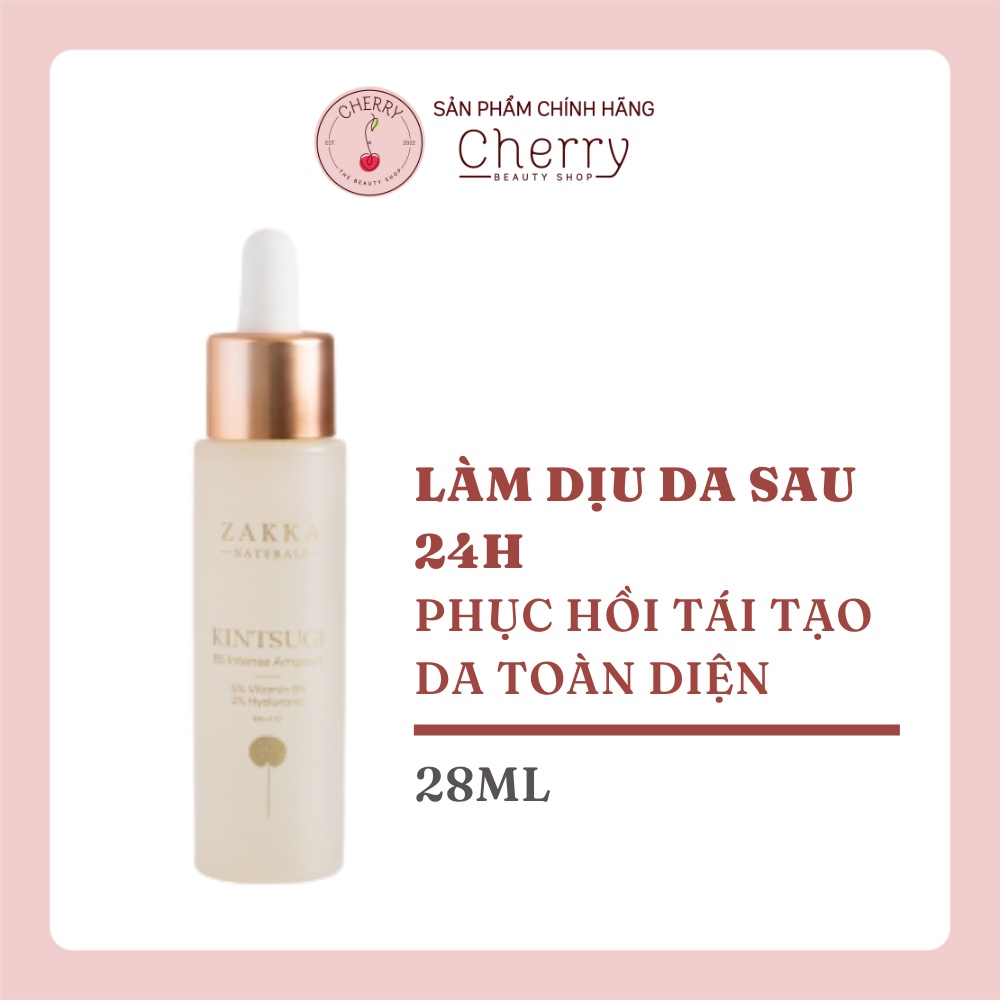 Tinh Chất (Ampoule) Peptide Phục Hồi Chứa Vàng Zakka Naturals Kintsugi B5 Intense Ampoule