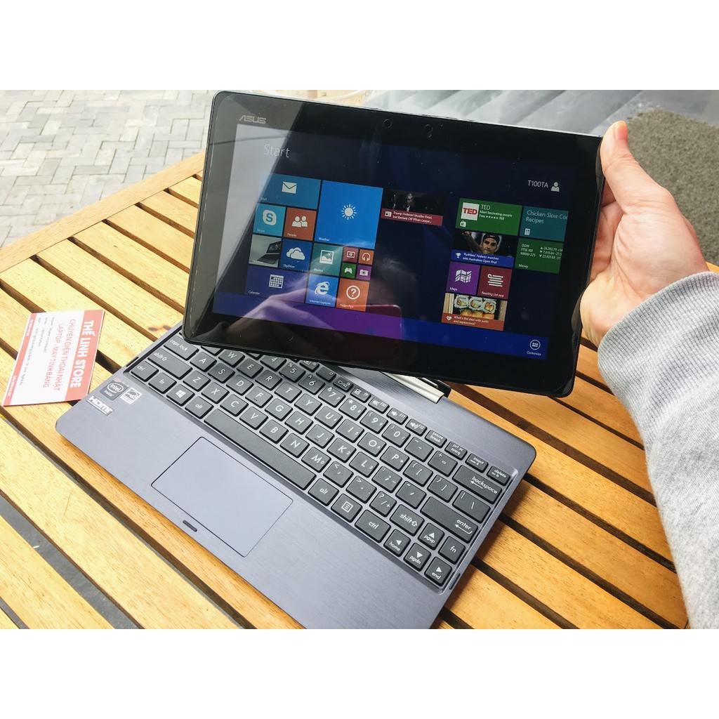 Laptop 2 trong 1 ASUS Transformer Book T100TA - HDMI, Win 8.1 đầy đủ