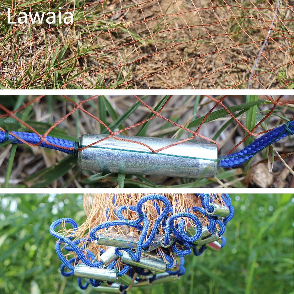 Chài Đĩa Bay - Chài Bắt Cá UFO Chất Liệu Dù Chân Chì Đúc Kèm 6m Dây