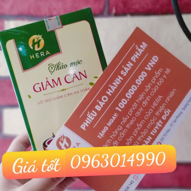 Trà thảo mộc giảm cân hera mẫu mới