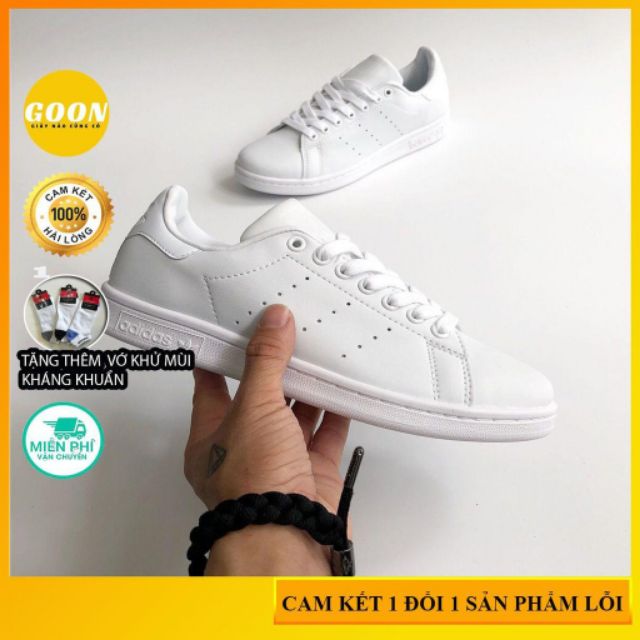 [FREESHIP +TẶNG VỚ KHỬ MÙI] Giày thể thao giày stanmith nam nữ trắng sneaker air đế bằng. | BigBuy360 - bigbuy360.vn