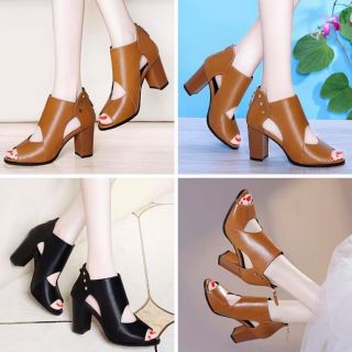 Giày cao gót đẹp/Giày gót vuông phong cách