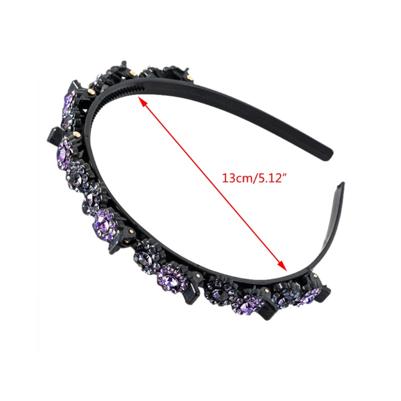 Băng Đô Dạng Xoắn Hai Lớp Đính Đá Và Ngọc Trai Thời Trang Cho Nữ