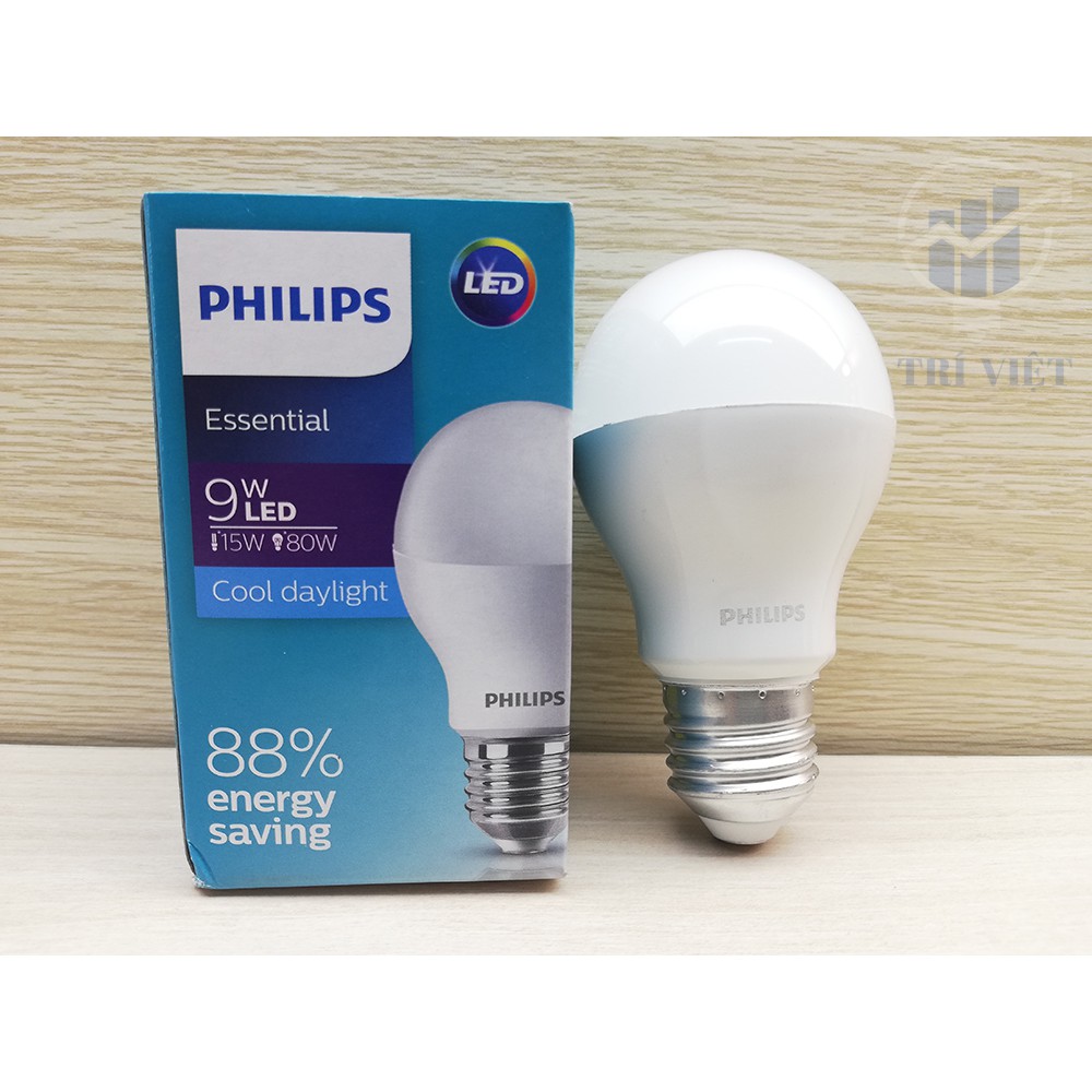 Bóng Đèn Ledbulb Philips 3W - 5W - 9W Đuôi E27 3000K (Ánh sáng vàng) / 6500K (Ánh sáng trắng)