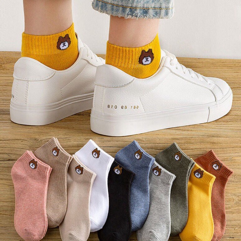 Tất vớ nữ cổ cao đơn màu đen. trắng chất cotton cao cấp mẫu hottrend dễ phối đồ MT060
