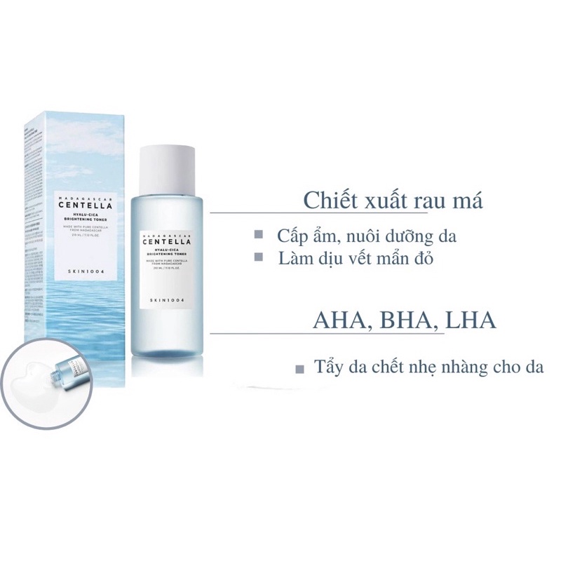 Toner Cấp Ẩm Skin1004 Madagascar Centella Hyalu-Cica Brightening Toner 210ml Chính Hãng