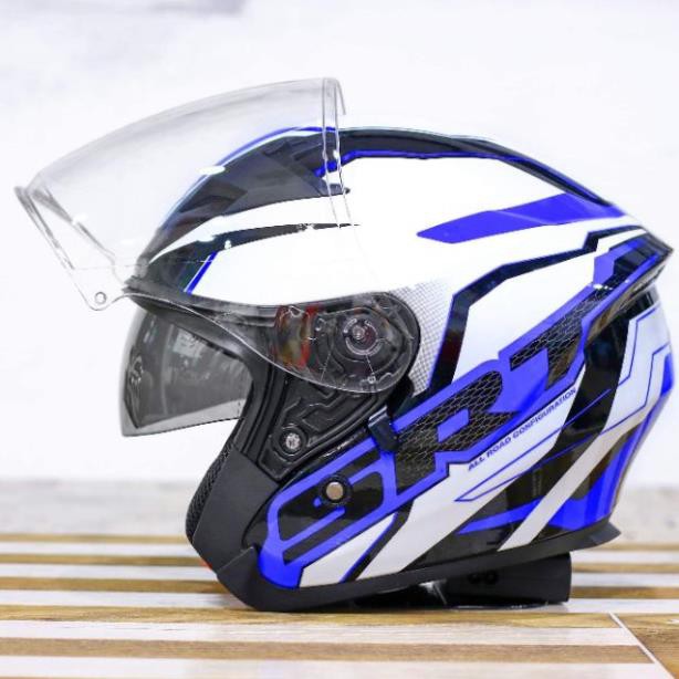 MŨ BẢO HIỂM 3/4 2 KÍNH YOHE 878 SRT XANH DƯƠNG