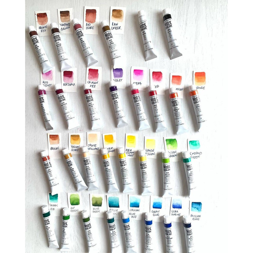 [Dụng cụ vẽ Tâm Tâm] Màu nước ShinHan Professional Watercolor tuýp 7.5ml (link 2/3)-Dụng cụ vẽ Tâm Tâm