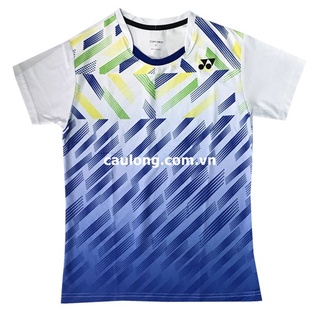 Áo cầu lông nam nữ cổ tròn yonex 7717 màu trắng