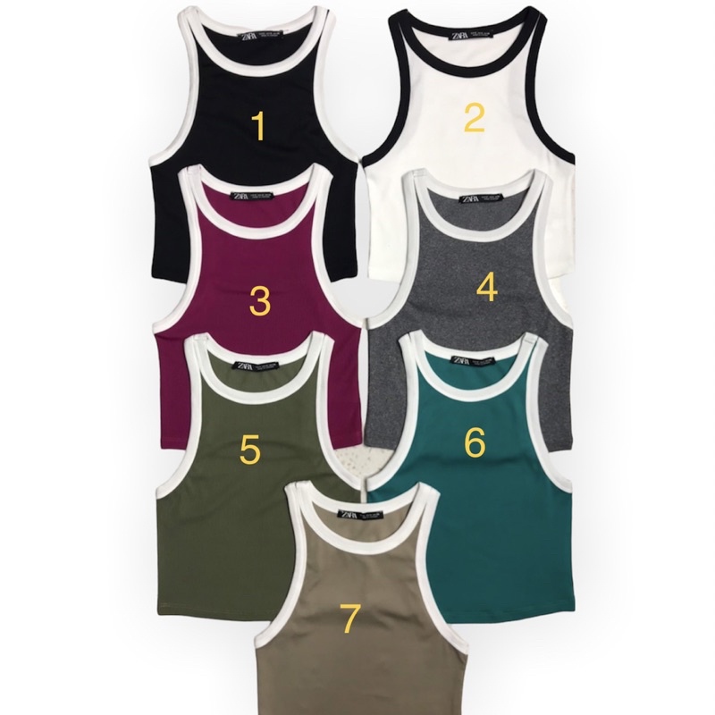 Áo tanktop body bo viền ZR màu mới xịn xò