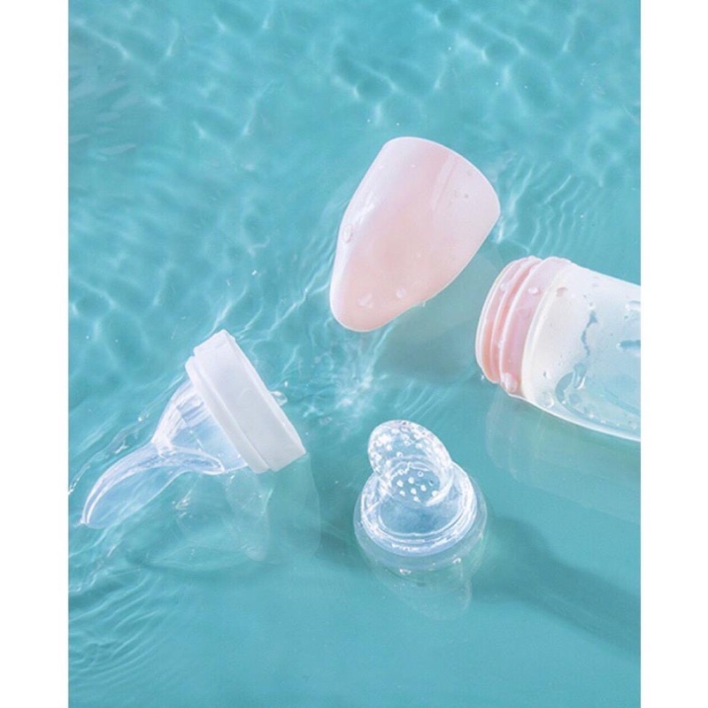 [HCM-GIÁ RẺ] Bình thìa ăn dặm cho bé Vcool kèm túi nhai.