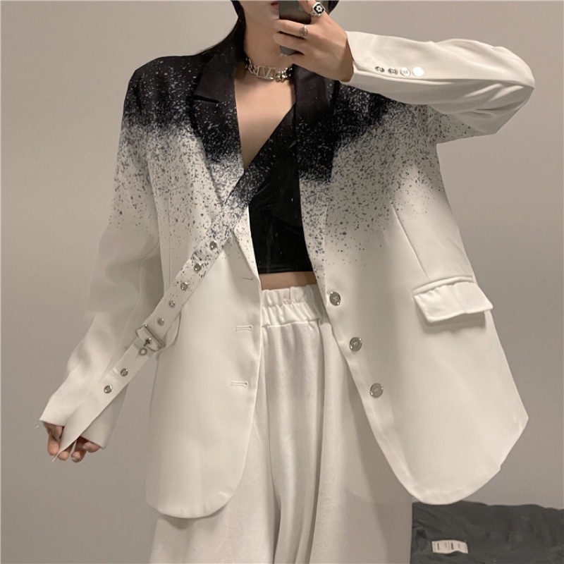 TKLIHN Áo khoác VEST ulzzang Áo khoác BLAZER ULZZANG loang màu HOT FASHION thiết kế ĐỘC LẠ cá tính 2021 KÈM 2 ẢNH THẬT | BigBuy360 - bigbuy360.vn