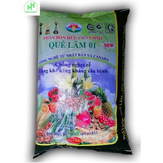 Phân Bón Hữu Cơ Vi Sinh Quế Lâm 01, Công Nghệ Từ Nhật Bản Và CANADA, Chống Nghẹt Rễ, Tăng Khả Năng Kháng Sâu Bệnh, 10Kg