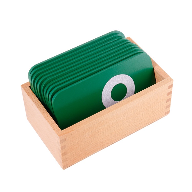 Bộ số cát nhám từ 0-9 - Giáo cụ Montessori dành cho bé từ 0-3 tuổi