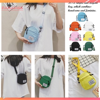 Túi đeo chéo mini bằng vải canvas thời trang cho nữ