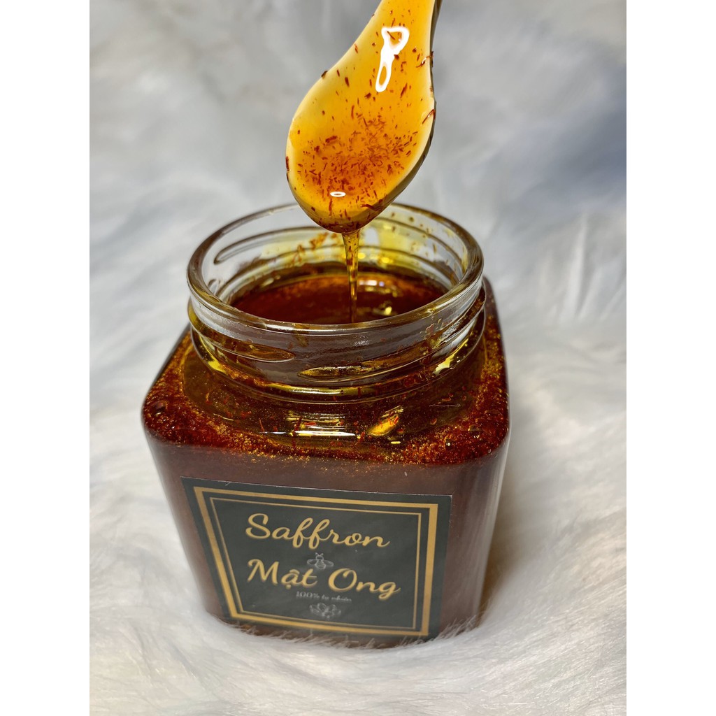 Saffron ngâm mật ong- 2gr/300ml – Saffron Bahraman Tây Á - nhập khẩu chính hãng độc quyền từ Iran