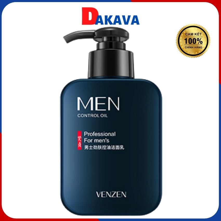 Sữa Rửa Mặt Tạo Bọt Cho Nam Chính Hãng Ngừa Mụn, Nhờn, Dầu & Làm Sạch Da 168g DAKAVA SRM03