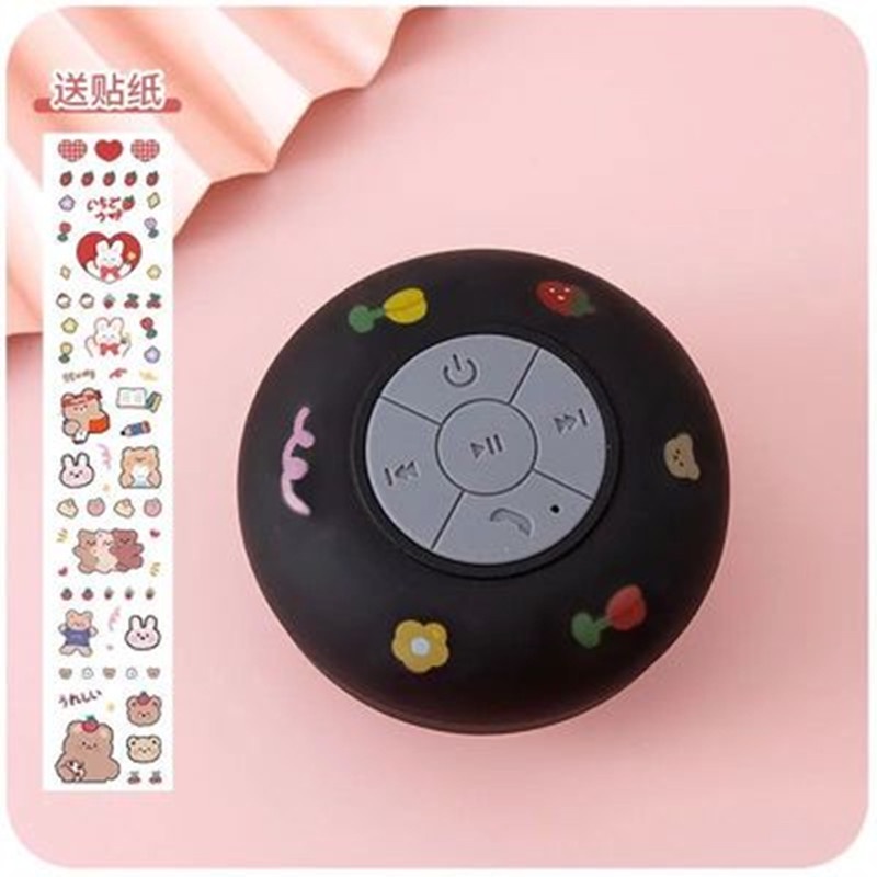 Loa Bluetooth Không Dây Chống Nước Tặng Kèm Sticker Dễ Thương Loa Gắn Nhà Tắm Gắn Tường