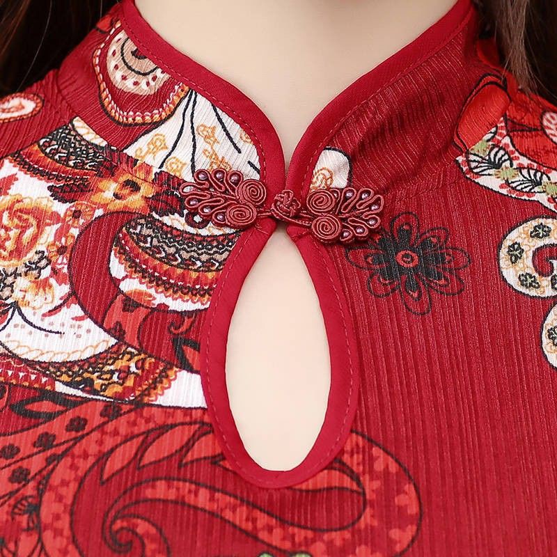 Đầm Sườn Xám Thời Trang Cho Phụ Nữ Trung Niên | BigBuy360 - bigbuy360.vn