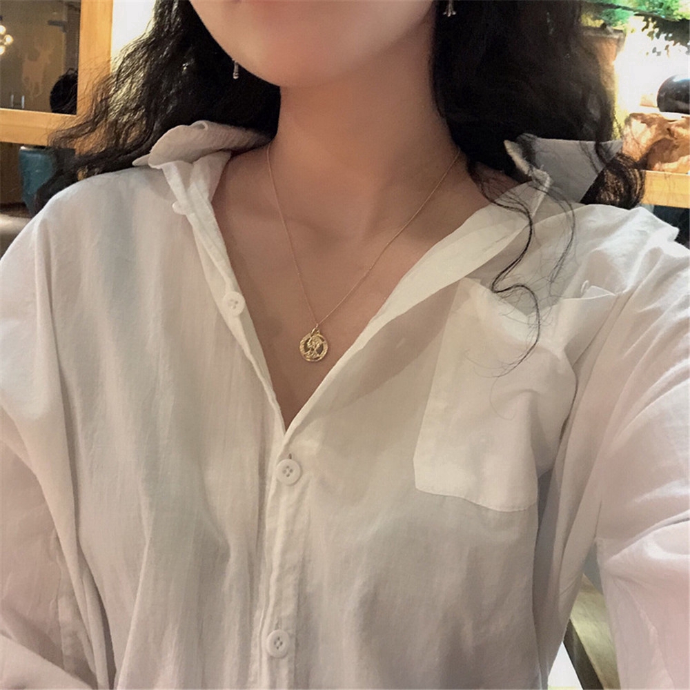 Dây chuyền hợp kim dạng vuông họa tiết hình học thời trang