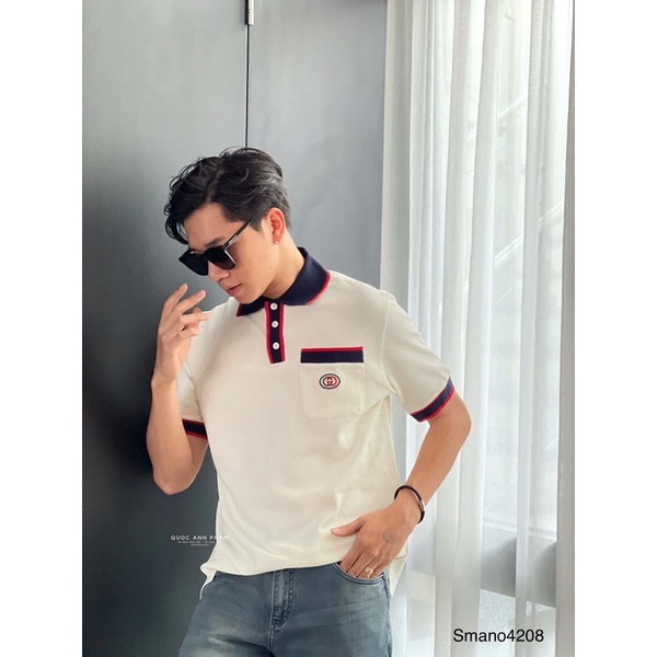 🌟HÀNG MỚI🌟ÁO POLO NAM TÚI THÊU GUCCI HOT TREND,2MÀU,KÈM VIDEO ẢNH THẬT